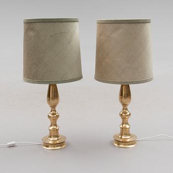 BORDSLAMPOR, 1 par, 1960-/70-tal.