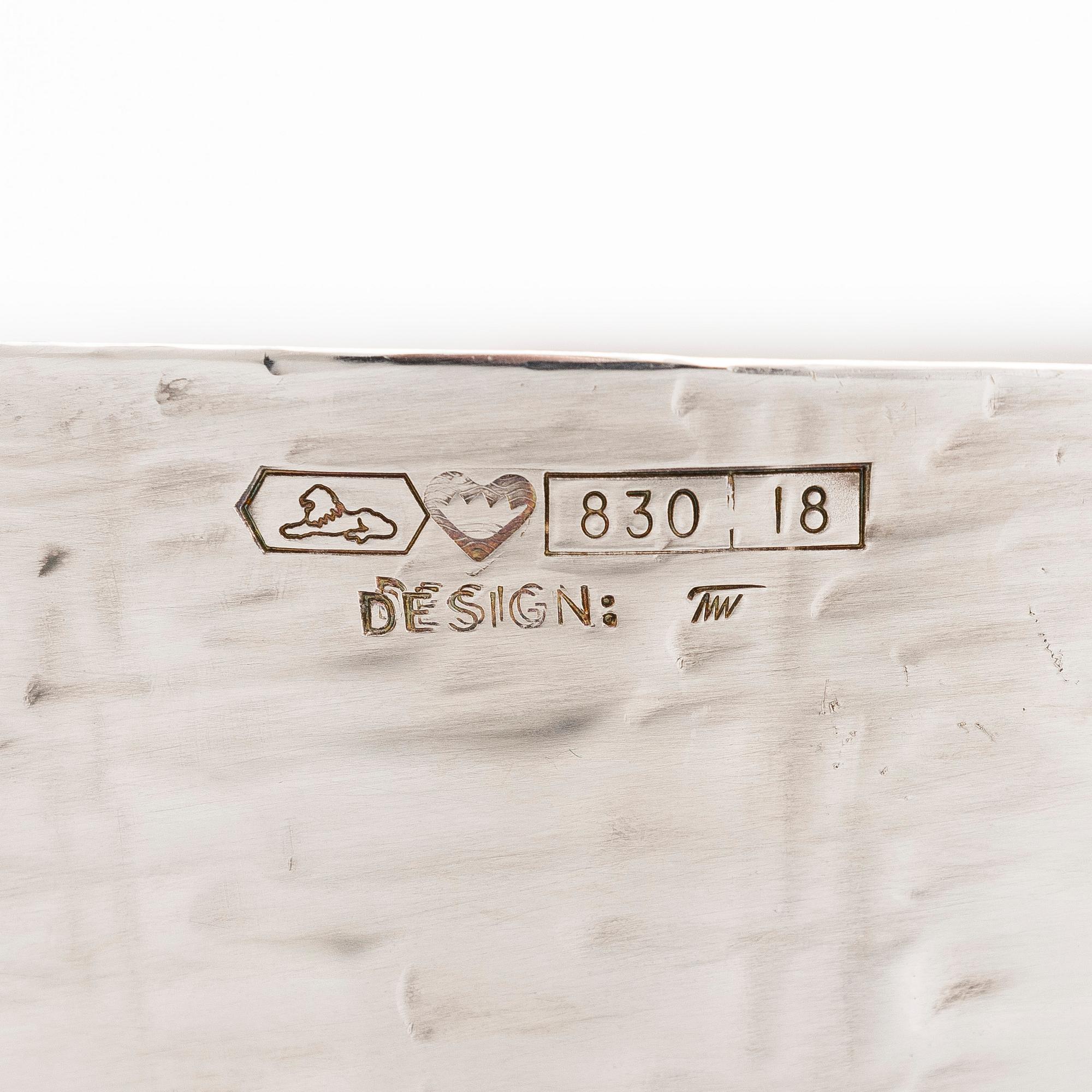 Tapio Wirkkala, a silver bowl, TW 243, Kultakeskus, Hämeenlinna 1986.