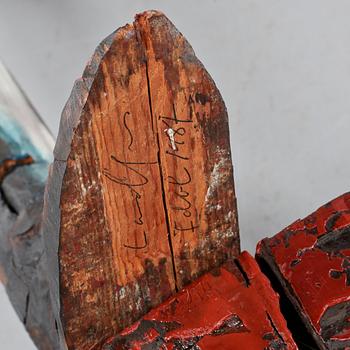 KJELL LANDFORS, blandteknik, "Idol", signerad och daterad 1987.