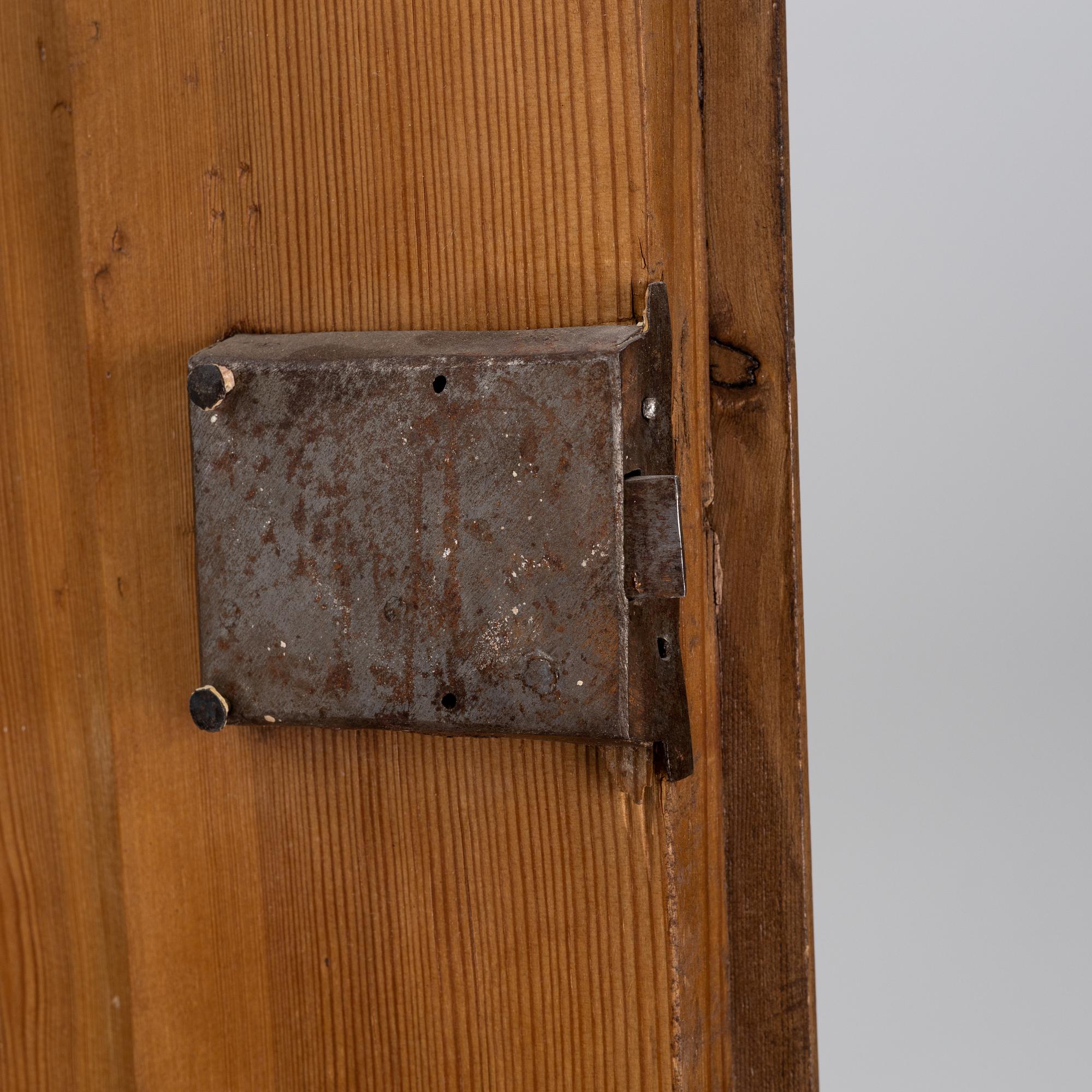 An 18(19th century pinewood  writing cabinet.