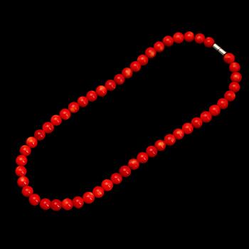 COLLIER, röd korall.