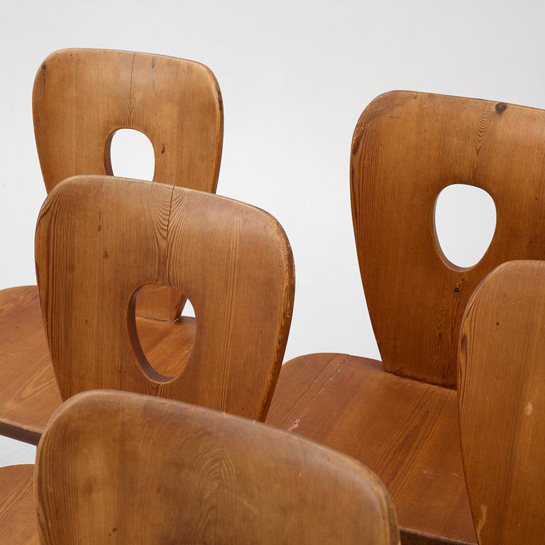 Bo Fjaestad, dining group, 7 pieces, 1950s.