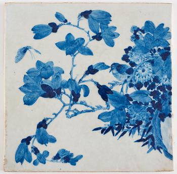 A Chinese six fold screen, Qing dynasty, 19th Century.