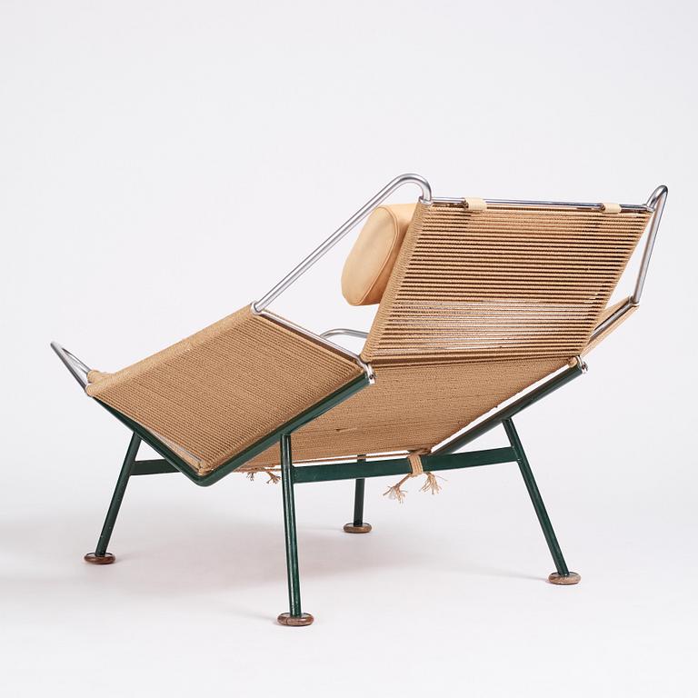 Hans J. Wegner, "Flag Halyard / Snørestolen", easy chair, Getama, Denmark, reportedly 1950s.