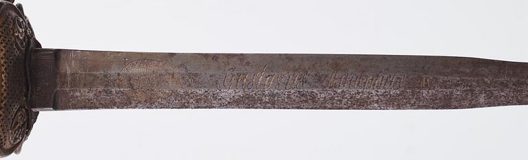 Svensk infanteriofficersvärja från omkring år 1800.