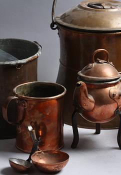 PARTI KOPPAR, 8 delar, 1800-1900.