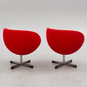 Sven Ivar Dysthe, a pair of "Planet" armchairs, Fora Form, Norway, 21st century.