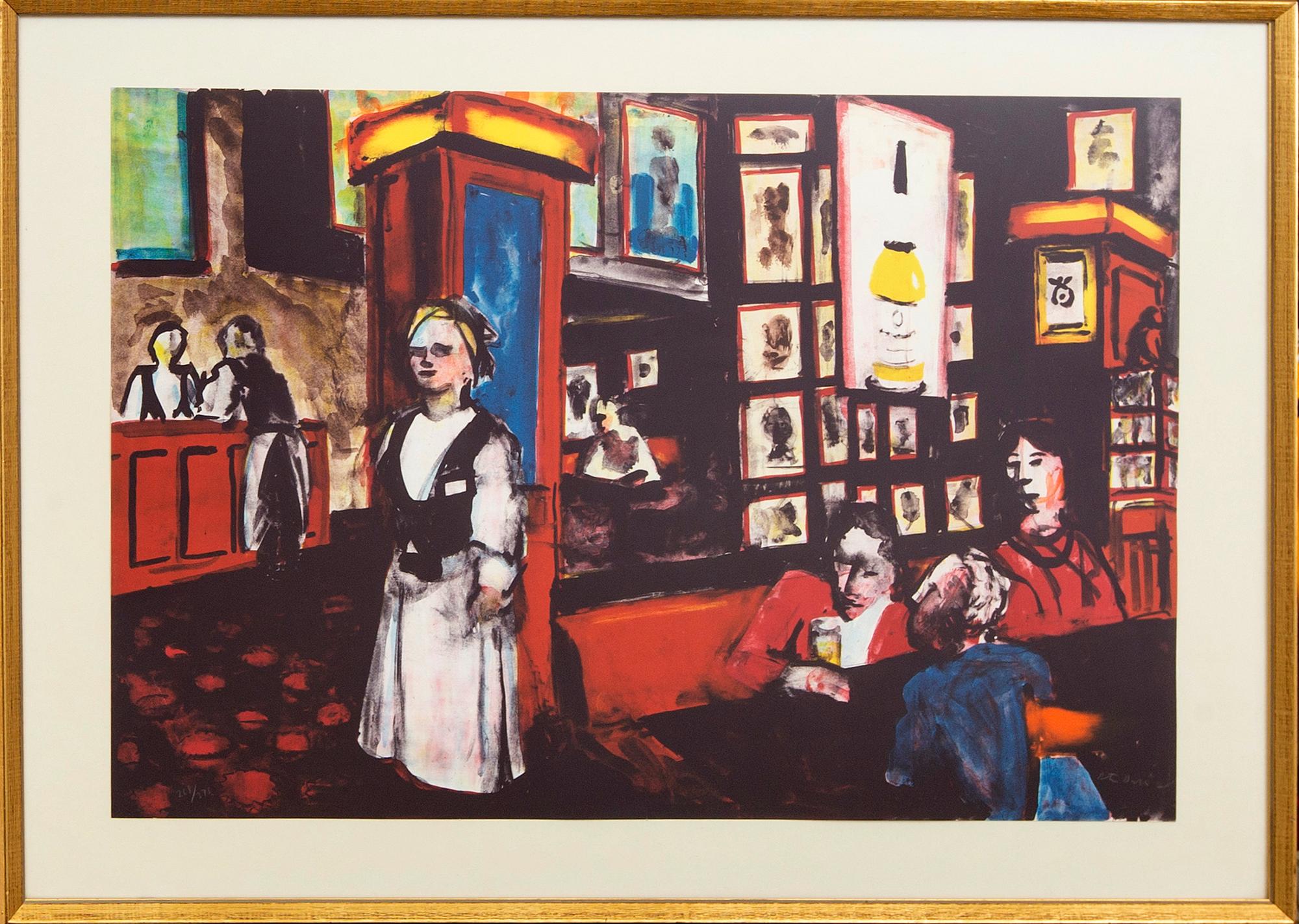 Peter Dahl, lithograph in colours, signed 268/375.