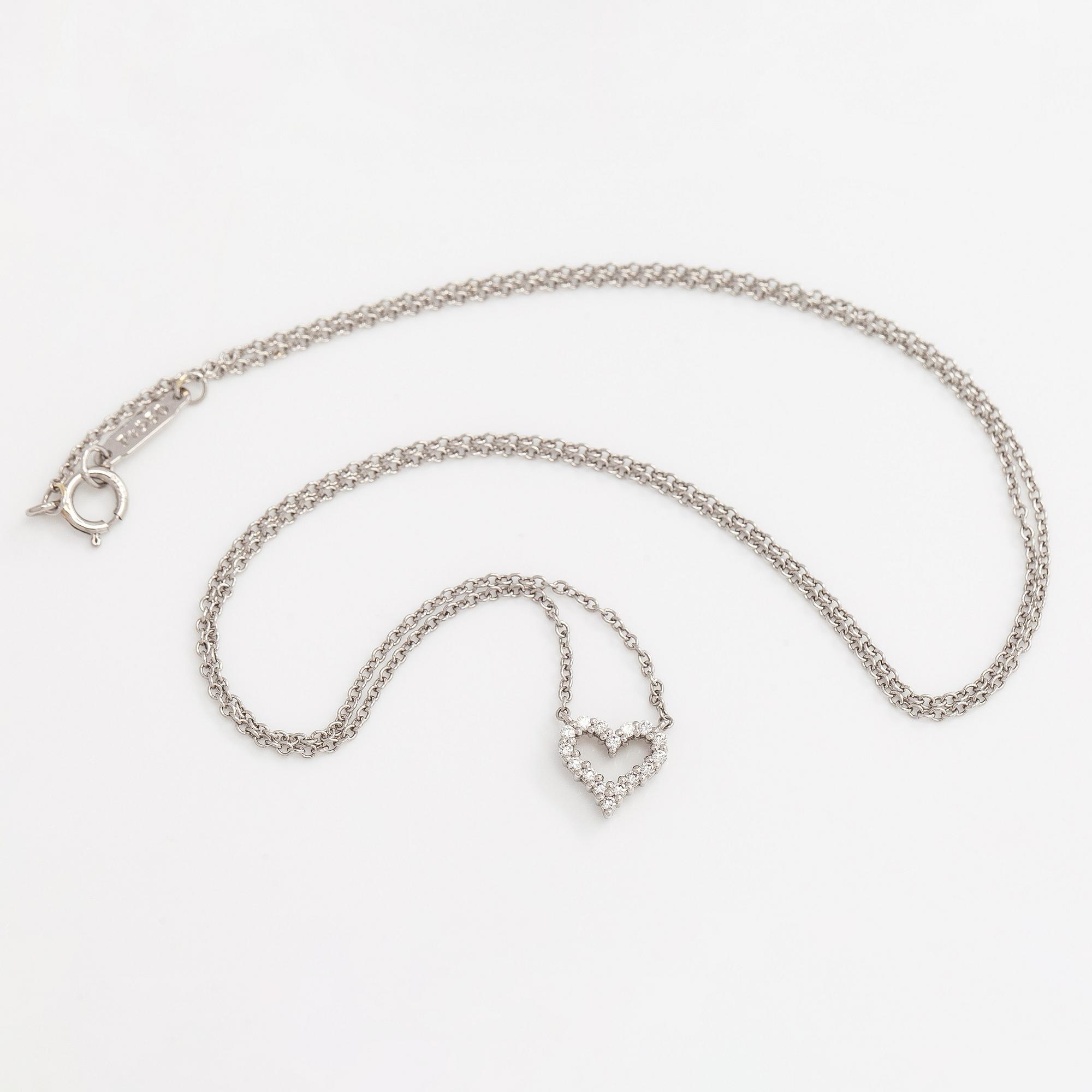 Tiffany & Co, kaulakoru, "Tiffany Hearts", platinaa ja timantteja.