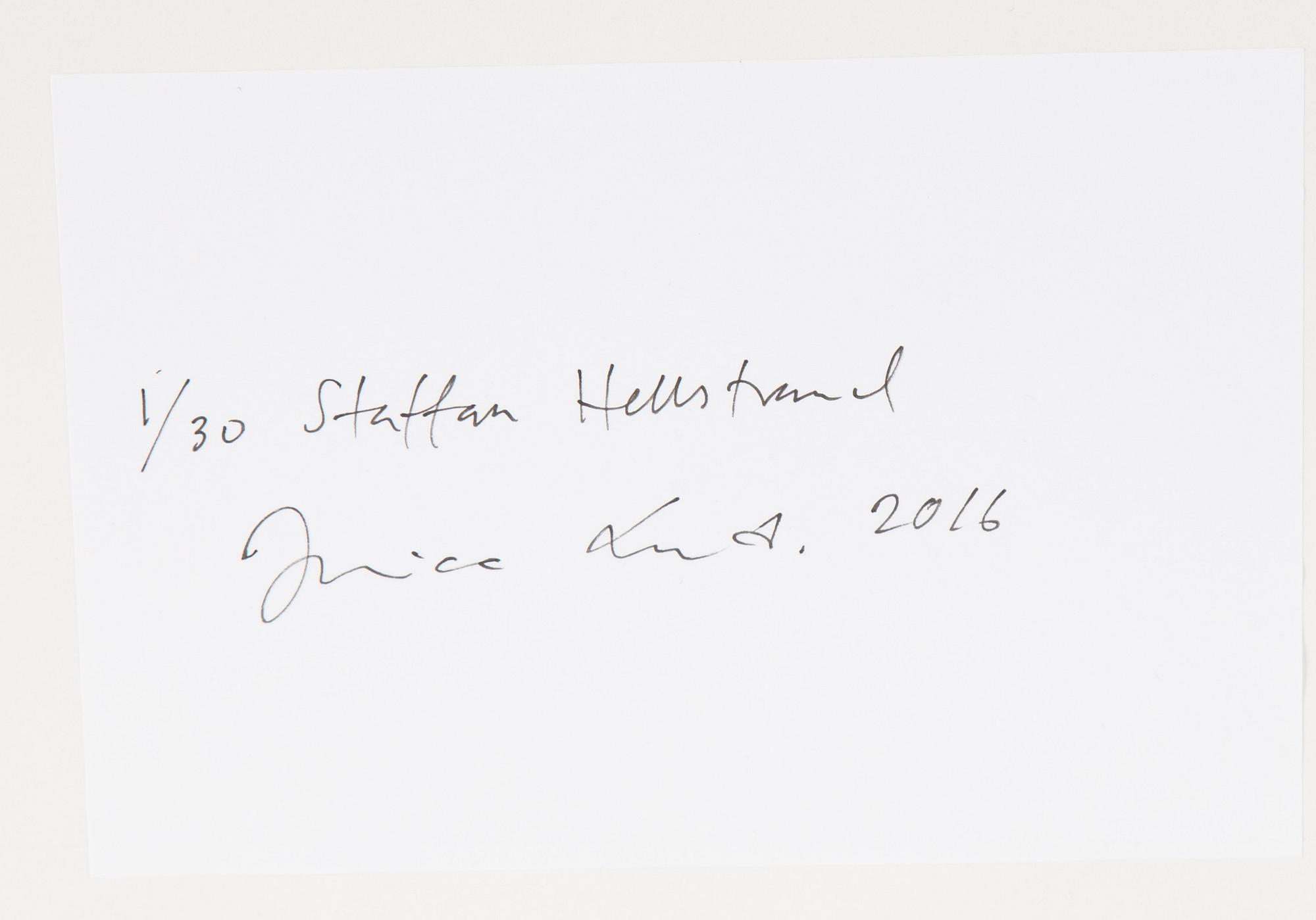 Jessica Lind, photograph signed and numbered 1/30 on verso.