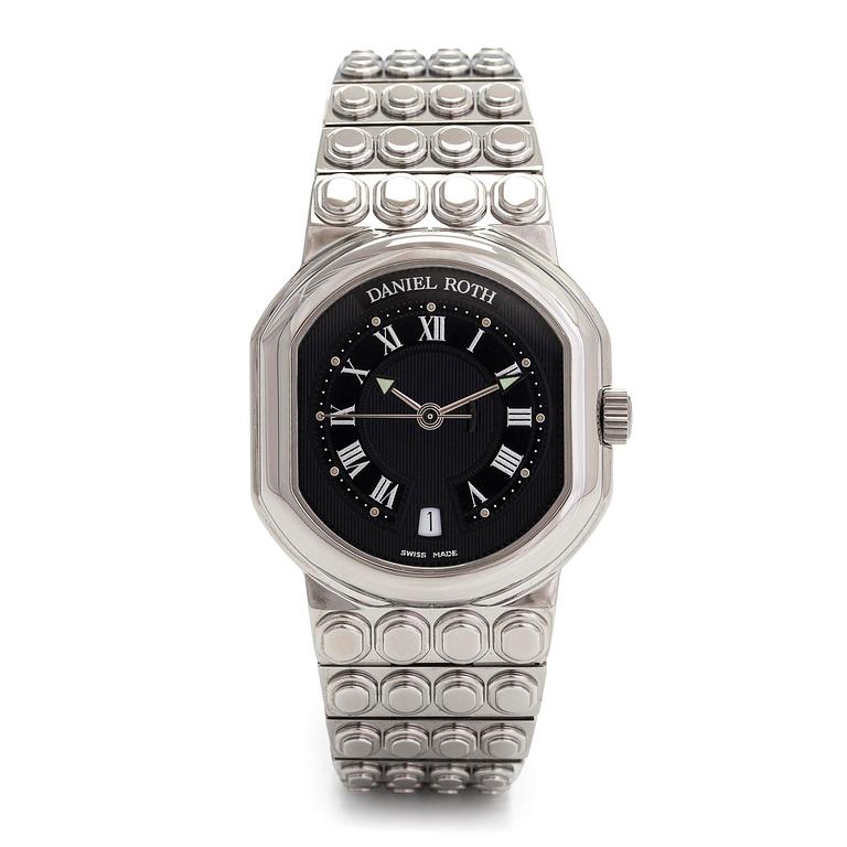 Daniel Roth, Le Sentier, "Lego Bracelet", wristwatch, 32 x 33 mm.