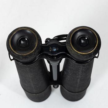 Kikare 2 st, Carl Zeiss Jena DE 10x50 samt en fransk 1800-talskikare.