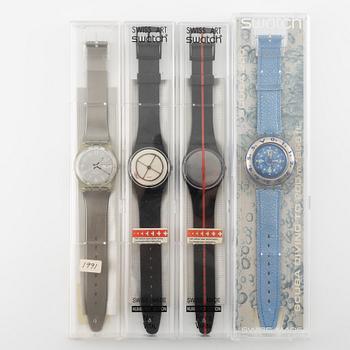 Parti med 17 Swatch-klockor från omkring 1990, "No Reserve".