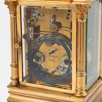 A French carriage clock, early 20th Century.