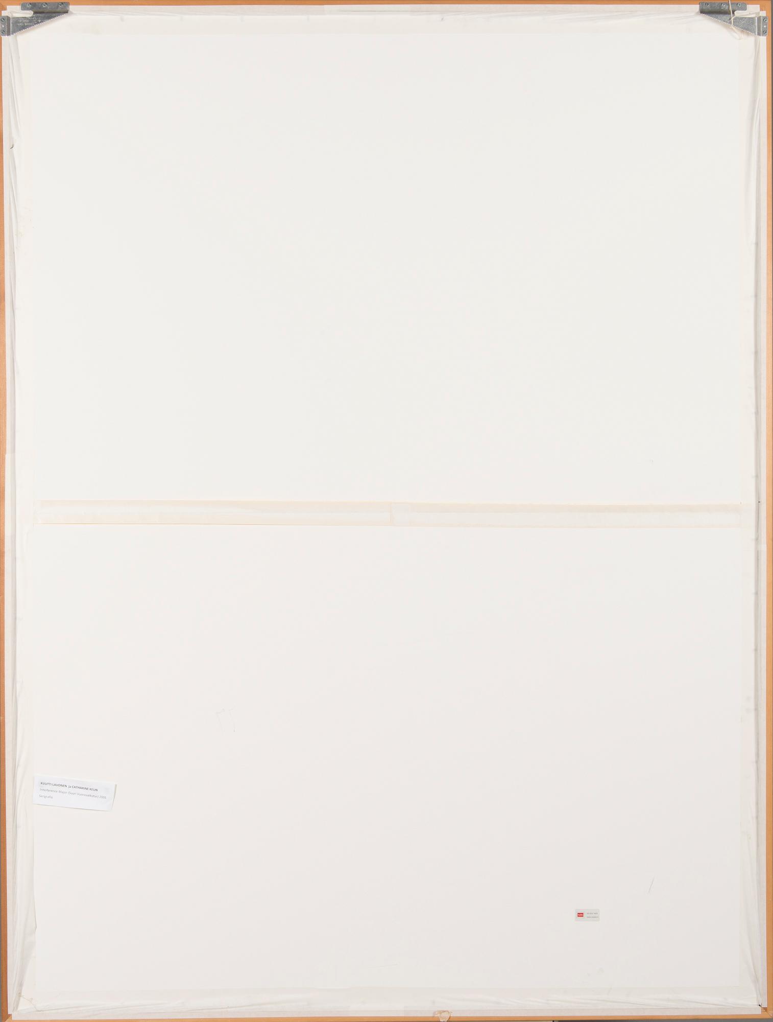 KUUTTI LAVONEN & CATHERINE KEUN, etsaus ja serigrafia, signeerattu ja päivätty 2005, numeroitu 20/44.
