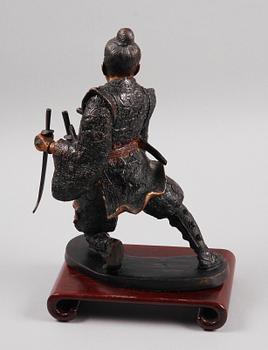 SKULPTUR, patinerad brons, Japan. 1900-tal.