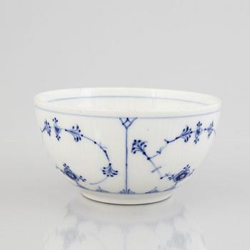 A group of three 'Blue Fluted' porcelain bowls, Royal Copenhagen, model '211', '592', '2302', 1893-1923 and 1950-60's.