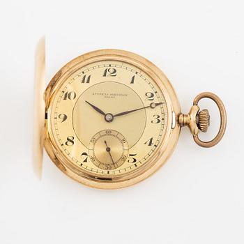 Pocket watch, 14K gold, hunter, Andreas Svensson Malmö, Boliden Gold, 50.5 mm.