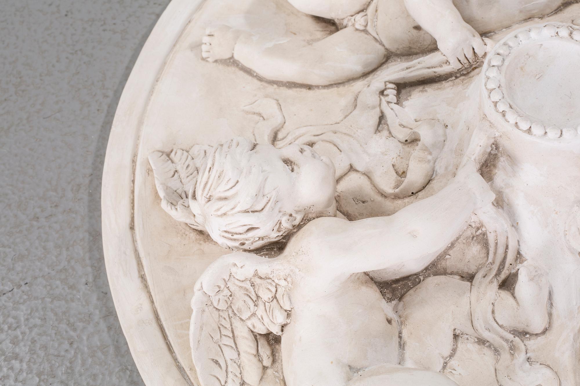 A stucco ornament in plaster, second half of the 20th century.