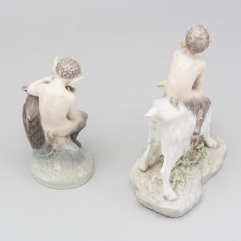 TWO ROYAL COPENHAGEN FIGURINES.