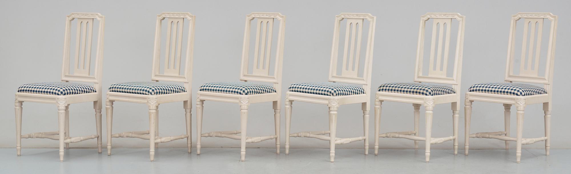 STOLAR, 6 st, "Odenslunda", Ur IKEAs 1700-tals serie. 1990-tal.
