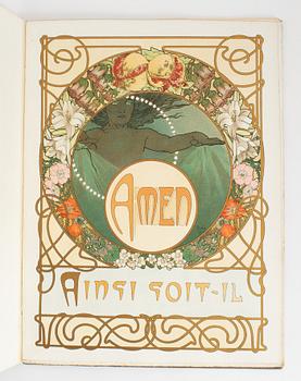 Mucha: Le Pater, with beautiful Art Nouveau lithographs.