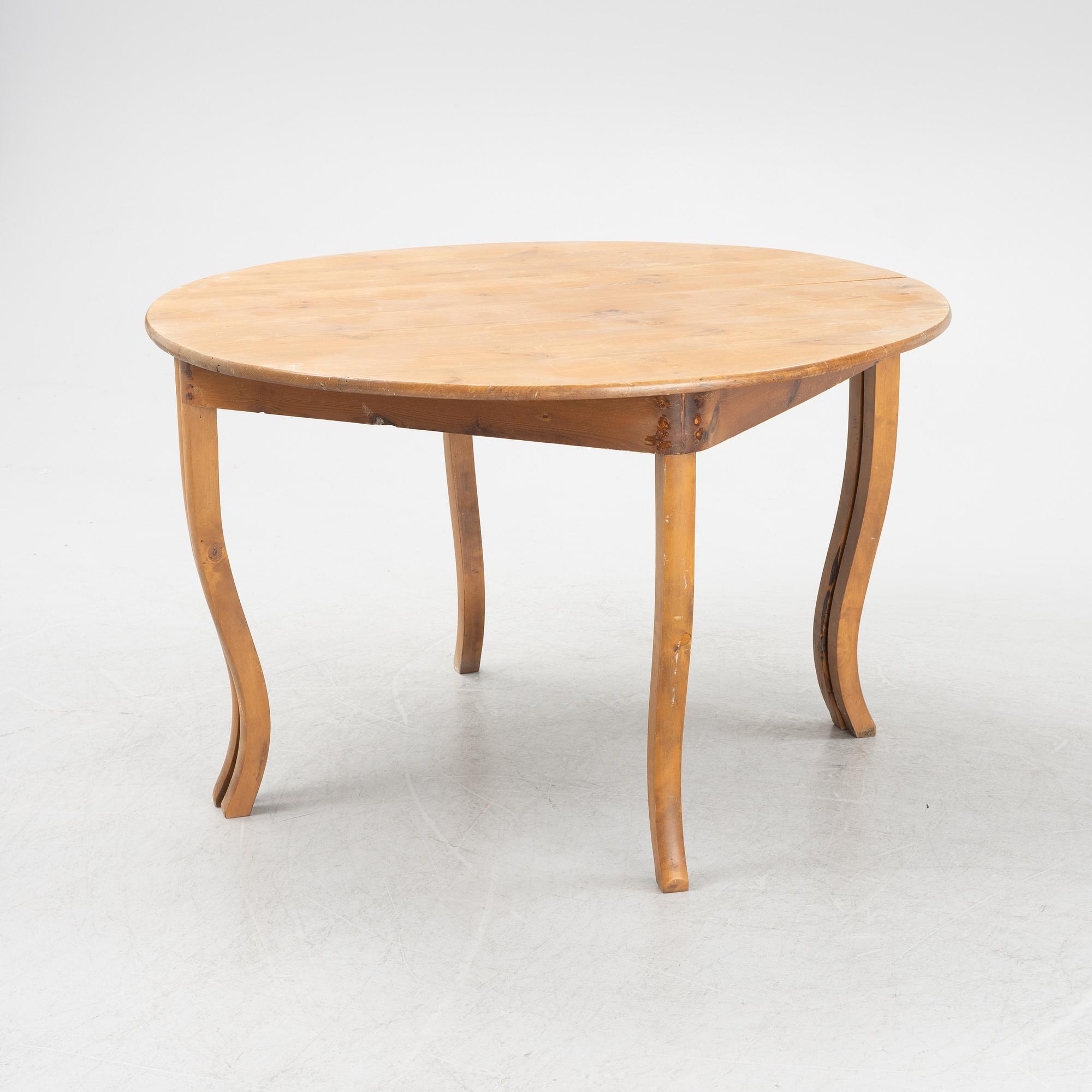 A pair of pine and birch tables, late 19th Century.