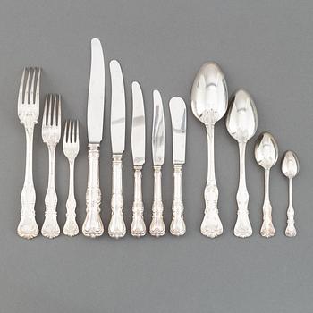 CG Hallberg, besticksuppsättning, 179 delar, silver, "Prins Albert", Stockholm, bl a 1948.