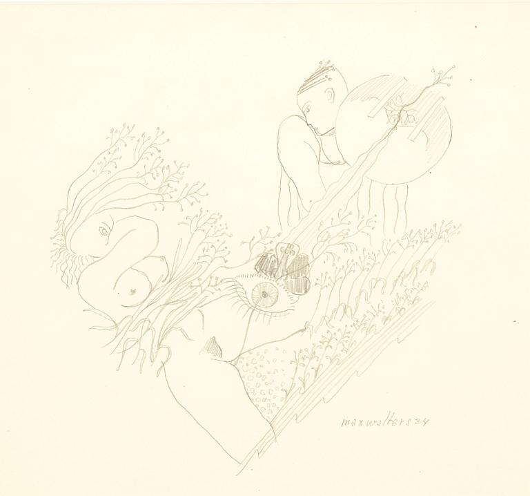 MAX WALTER SVANBERG, drawing signed and dated.