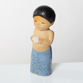 Lisa Larson, figurines, 8 pcs, "Children of the World", Gustavsberg.