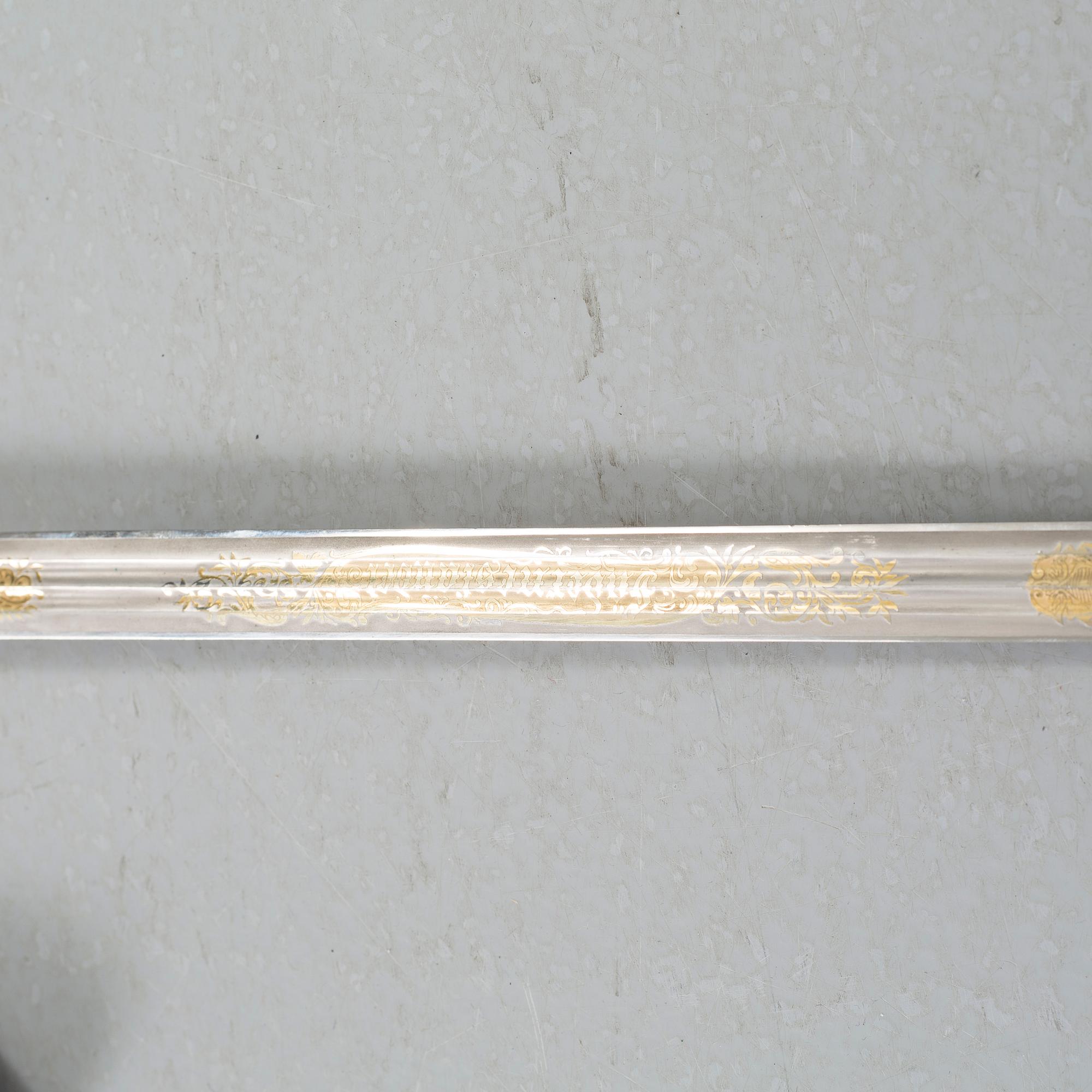 A sword for the swedish army, m/1899.