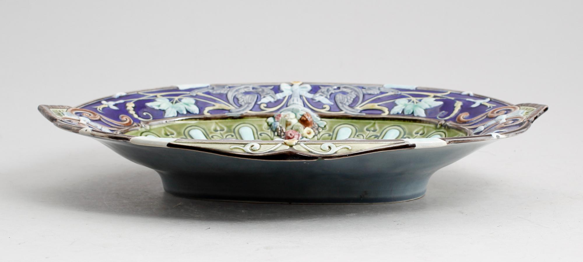 PRYDNADSFAT, majolika, Gustafsberg 1890.