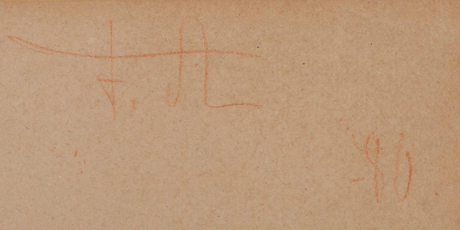 FREDRIK AHLSTEDT, blandteknik på papper, signerad och daterad -80.