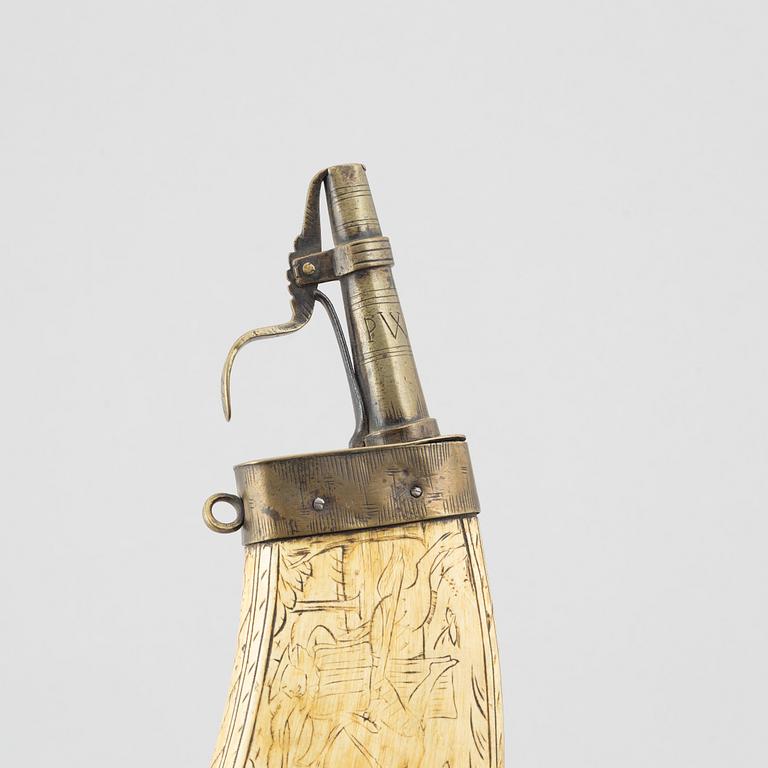 Kruthorn, barock, daterat 1742.