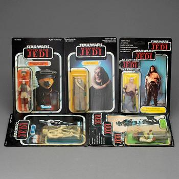 STAR WARS, 4 stycken actionfigurer, Kenner samt Palitoy, 1983-84.