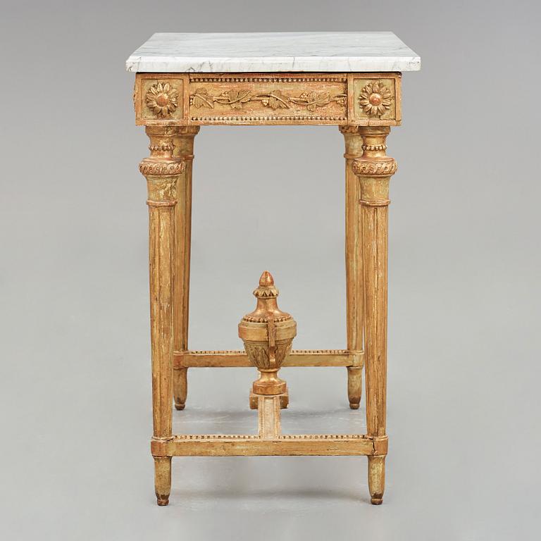 A Gustavian late 18th century console table.