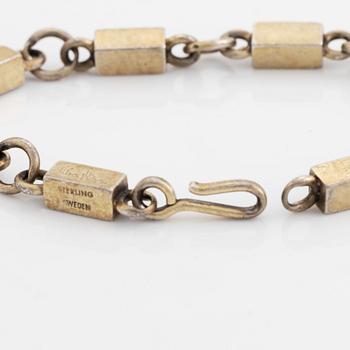 Wiwen Nilsson, armband, förgyllt silver, stavar och länkar.