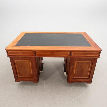 Desk, so-called Partners desk, double-sided, early 20th century.
