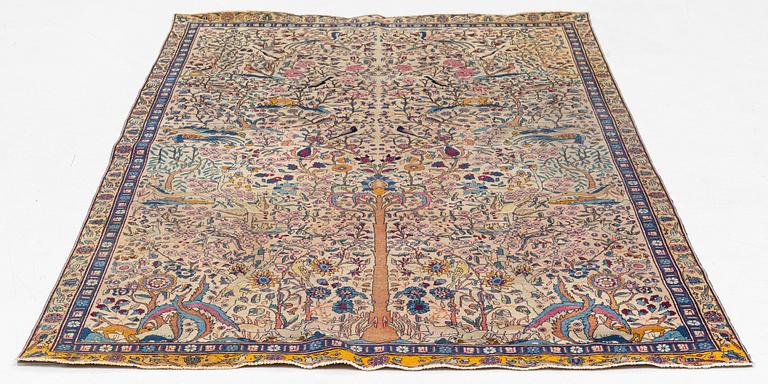 Matta, semiantik persisk, möjligen Isfahan/Teheran/Keshan ca 259 x 156 cm.
