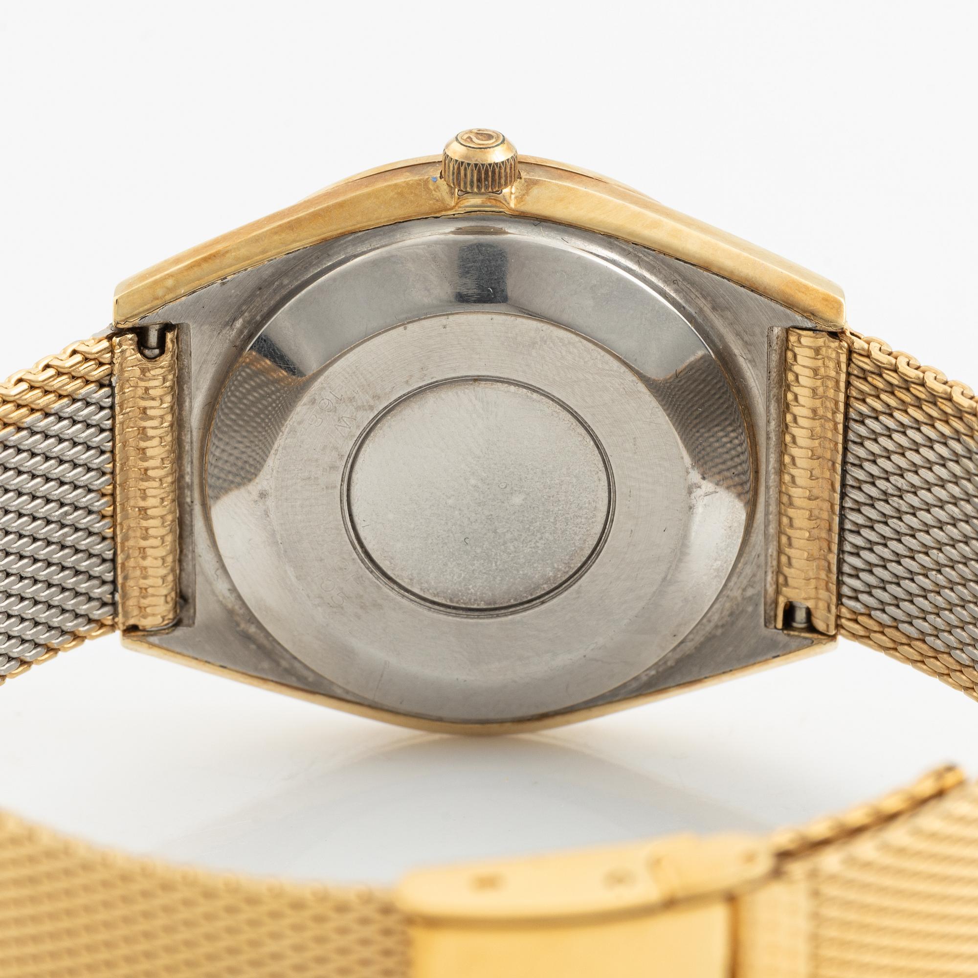 Omega, Constellation, "Tuxedo Pie-Pan Dial", armbandsur, 34 mm.