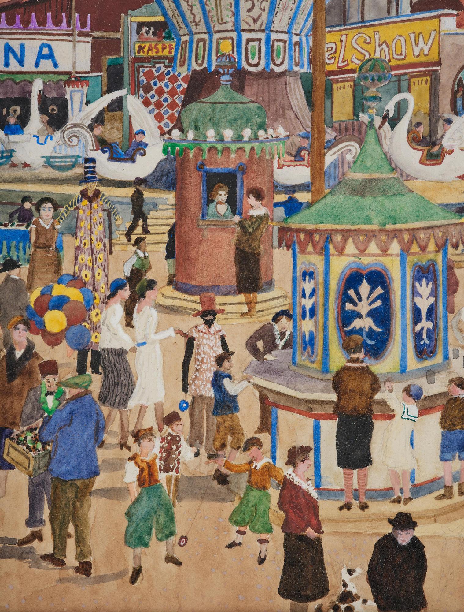 Oskar Bergman, Summer day at Gröna Lund.