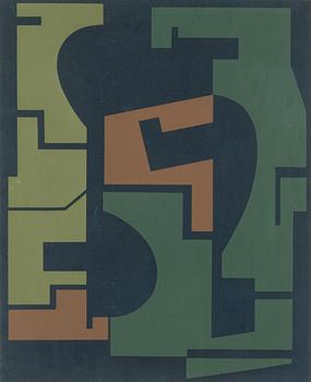 Edgard Pillet, serigrafia, signeerattu ja numeroitu 39/75 lyijykynällä.