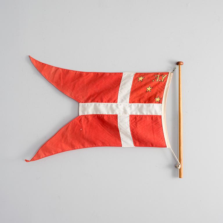 A second half of the 20th century Yacht Flag" from the Royal Danish Yacht Club.