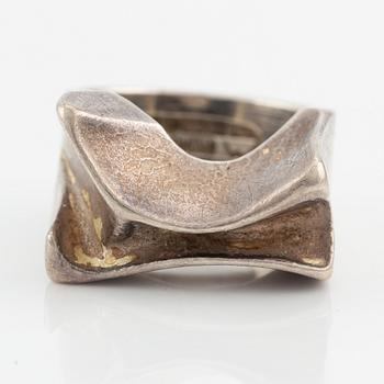 Björn Weckström, ring, "Sirene", sterlingsilver, Lapponia 1971.