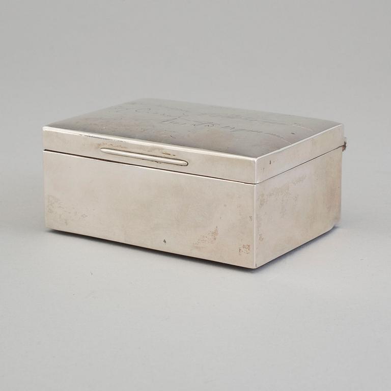 an early 20th century silver box by K Andersson Stockholm.