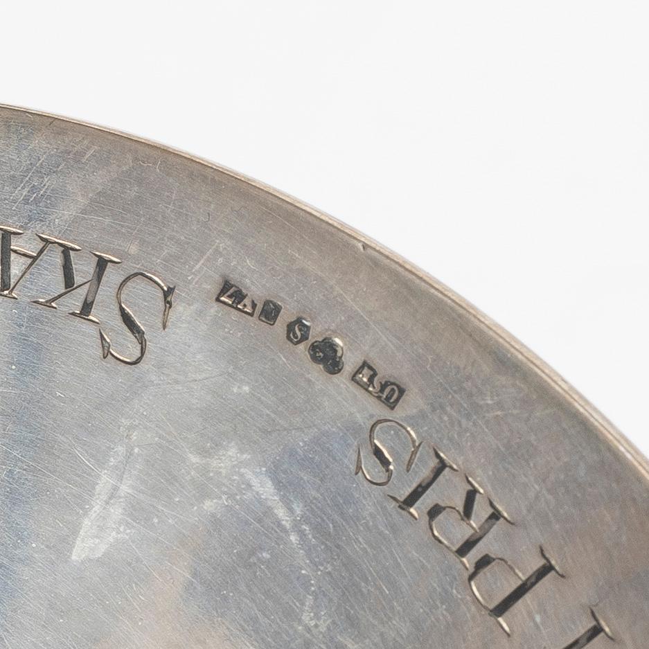 Goblet on foot, silver, Juvelerare Oscar Sjögren Ab, Gothenburg 1923.