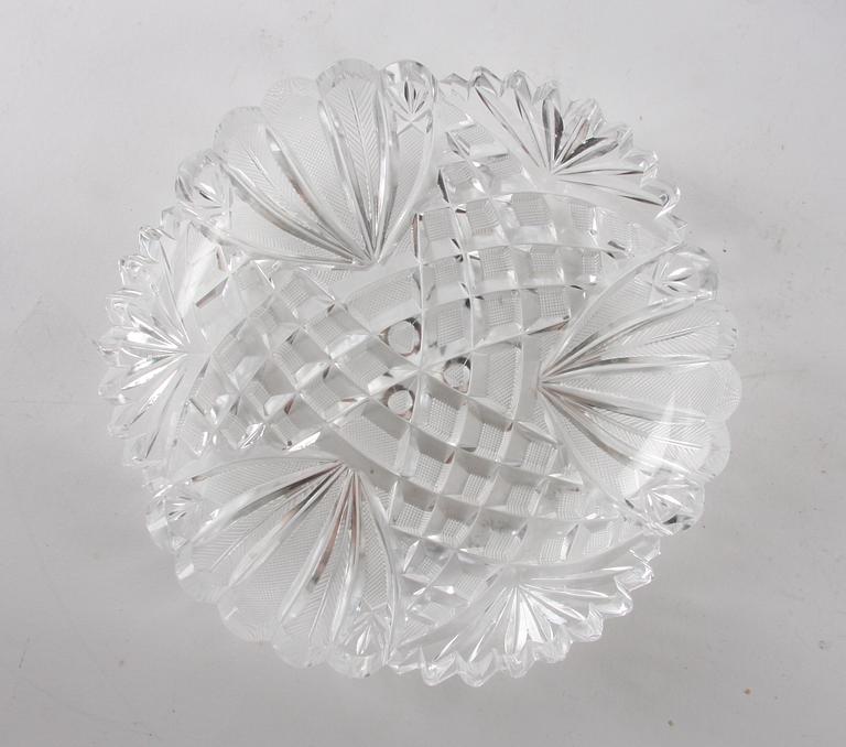 ASSIETTER, glas, 12 st, 1900-talets första hälft.