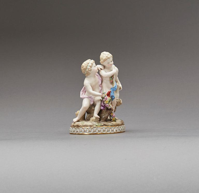 FIGURIN, Meissen, tidigt 1900-tal, porslin.