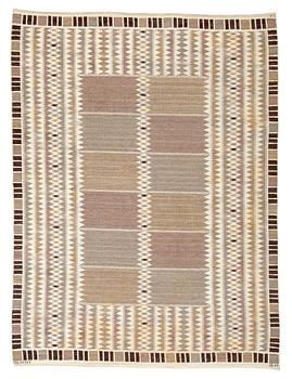 592. CARPET. "Salerno grå" ("Kristianstad"). Flat weave. 306 x 229 cm. Signed AB MMF BN.