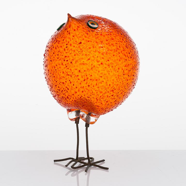 ALESSANDRO PIANON, a 1960's 'Pulcino' glass bird for Vistosi, Italy.